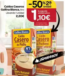 Supermercados El Jamón GALLINA BLANCA Caldos Caseros oferta