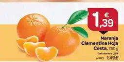 Supermercados El Jamón Naranja Clementina Hoja Cesta oferta