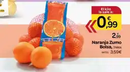 Supermercados El Jamón Naranja Zumo Bolsa oferta