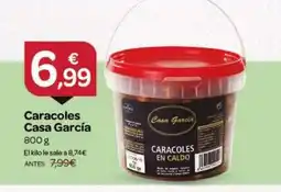 Supermercados El Jamón Caracoles Casa García oferta