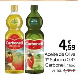 Supermercados El Jamón CARBONELL Aceite de Oliva 1° Sabor o 0,4° oferta
