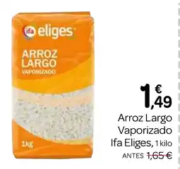 Supermercados El Jamón IFA ELIGES Arroz Largo Vaporizado oferta