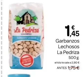 Supermercados El Jamón LA PEDRIZA Garbanzos Lechosos oferta
