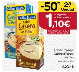 Supermercados El Jamón GALLINA BLANCA Caldo Casero oferta