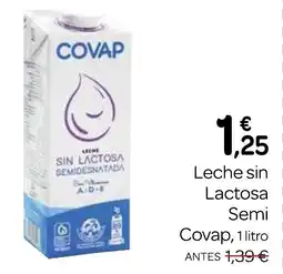 Supermercados El Jamón COVAP Leche sin Lactosa Semi oferta