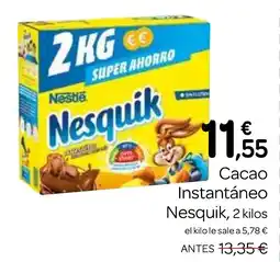 Supermercados El Jamón NESQUIK Cacao Instantáneo oferta