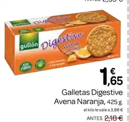 Supermercados El Jamón Galletas Digestive Avena Naranja oferta