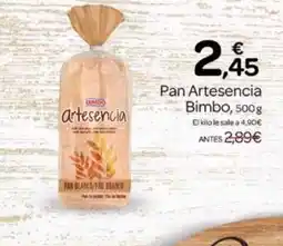 Supermercados El Jamón BIMBO Pan Artesencia oferta