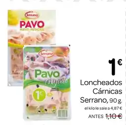 Supermercados El Jamón SERRANO Loncheados Cárnicas oferta