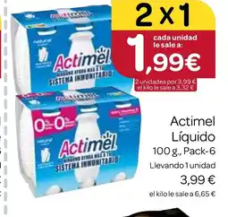 Supermercados El Jamón ACTIMEL Líquido oferta