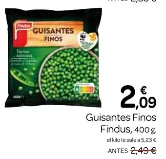 Supermercados El Jamón FINDUS Guisantes Finos oferta