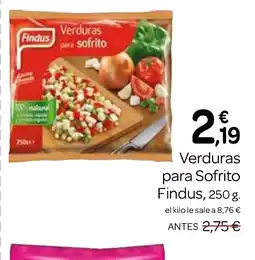 Supermercados El Jamón FINDUS Verduras para sofrito oferta