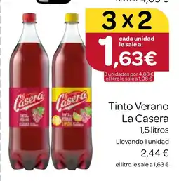 Supermercados El Jamón LA CASERA Tinto Verano oferta