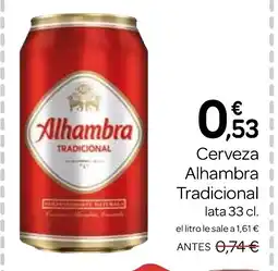Supermercados El Jamón ALHAMBRA TRADICIONAL Cerveza oferta