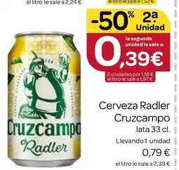 Supermercados El Jamón CRUZCAMPO Cruzcampo Radler oferta