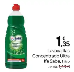 Supermercados El Jamón IFA SABE Lavavajillas Concentrado Ultra oferta