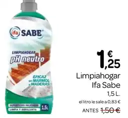 Supermercados El Jamón IFA SABE Limpiahogar oferta