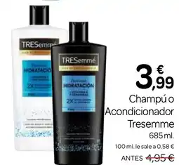 Supermercados El Jamón TRESEMME Champú o Acondicionador oferta