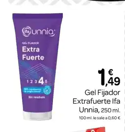 Supermercados El Jamón IFA UNNIA Gel Fijador Extrafuerte oferta
