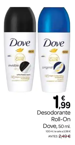 Supermercados El Jamón DOVE Desodorante Roll-On oferta