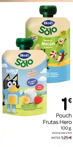 Supermercados El Jamón HERO Pouch Frutas oferta