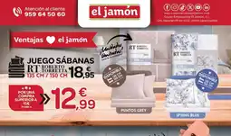 Supermercados El Jamón Juego sábanas oferta