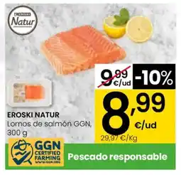 Eroski EROSKI NATUR Lomos de salmón GGN oferta