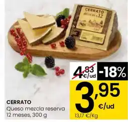 Eroski CERRATO Queso mezcla reserva 12 meses oferta