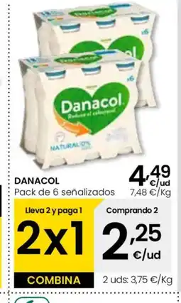 Eroski DANACOL Pack de 6 señalizados oferta