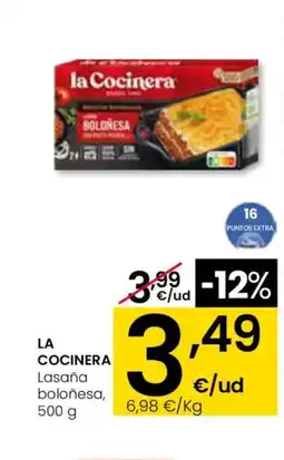 Eroski LA COCINERA Lasaña boloñesa oferta