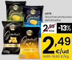 Eroski LAYS Gourmet productos señalizados oferta