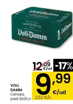 Eroski VOLL DAMM Cerveza oferta