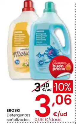 Eroski EROSKI Detergentes señalizados oferta