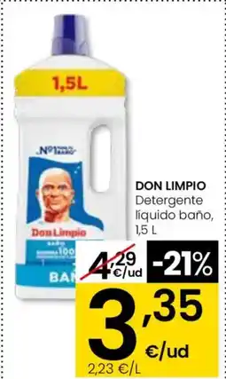 Eroski DON LIMPIO Detergente líquido baño oferta