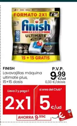 Eroski FINISH Lavavajillas máquina ultimate plus oferta