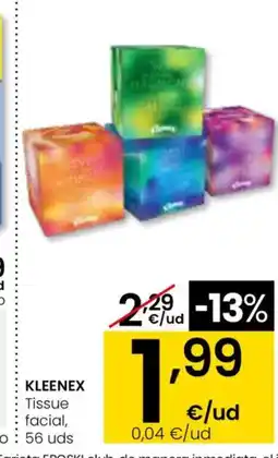 Eroski KLEENEX Tissue facial oferta