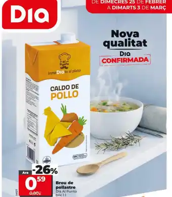 DIA AL PUNTO Brou de pollastre