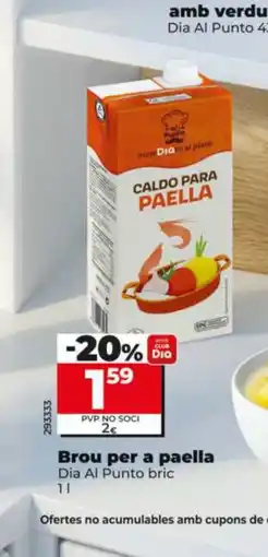 Dia DIA AL PUNTO Brou per a paella oferta