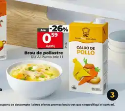 Dia DIA AL PUNTO Brou de pollastre oferta