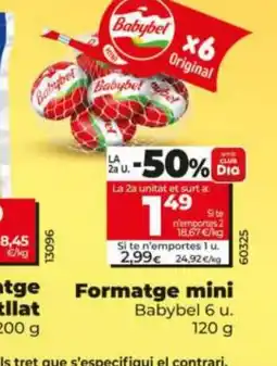 Dia BABYBEL Formatge mini oferta