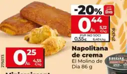 Dia EL MOLINO DE DIA Napolitana de crema oferta