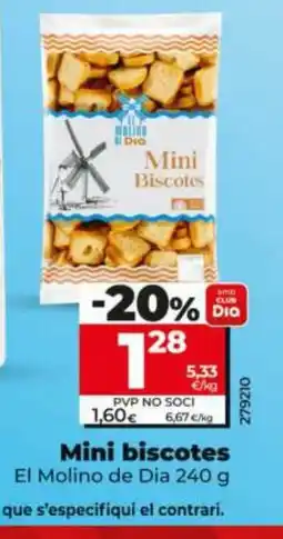 Dia EL MOLINO DE DIA Mini biscotes oferta