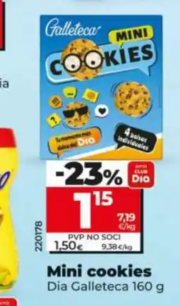 Dia DIA GALLETECA Mini cookies oferta