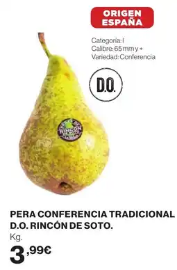 Supercor Pera conferencia tradicional d.o. rincón de soto. oferta