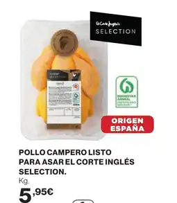 Supercor Pollo campero listo para asar el corte inglés selection oferta