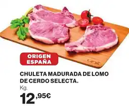 Supercor Chuleta madurada de lomo de cerdo selecta oferta