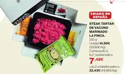 Supercor Steak tartar de vacuno marinado la finca oferta
