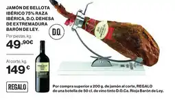 Supercor Jamón de bellota ibérico 75% raza ibérica, d.o. dehesa de extremadura barón de ley oferta