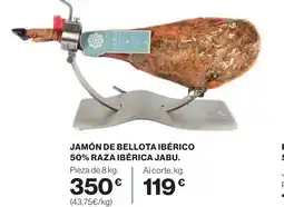 Supercor Jamón de bellota ibérico 50% raza ibérica jabu. oferta