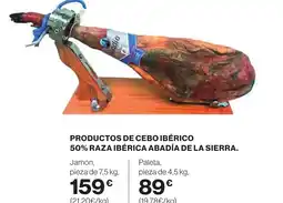 Supercor Productos de cebo ibérico 50% raza ibérica abadía de la sierra. oferta